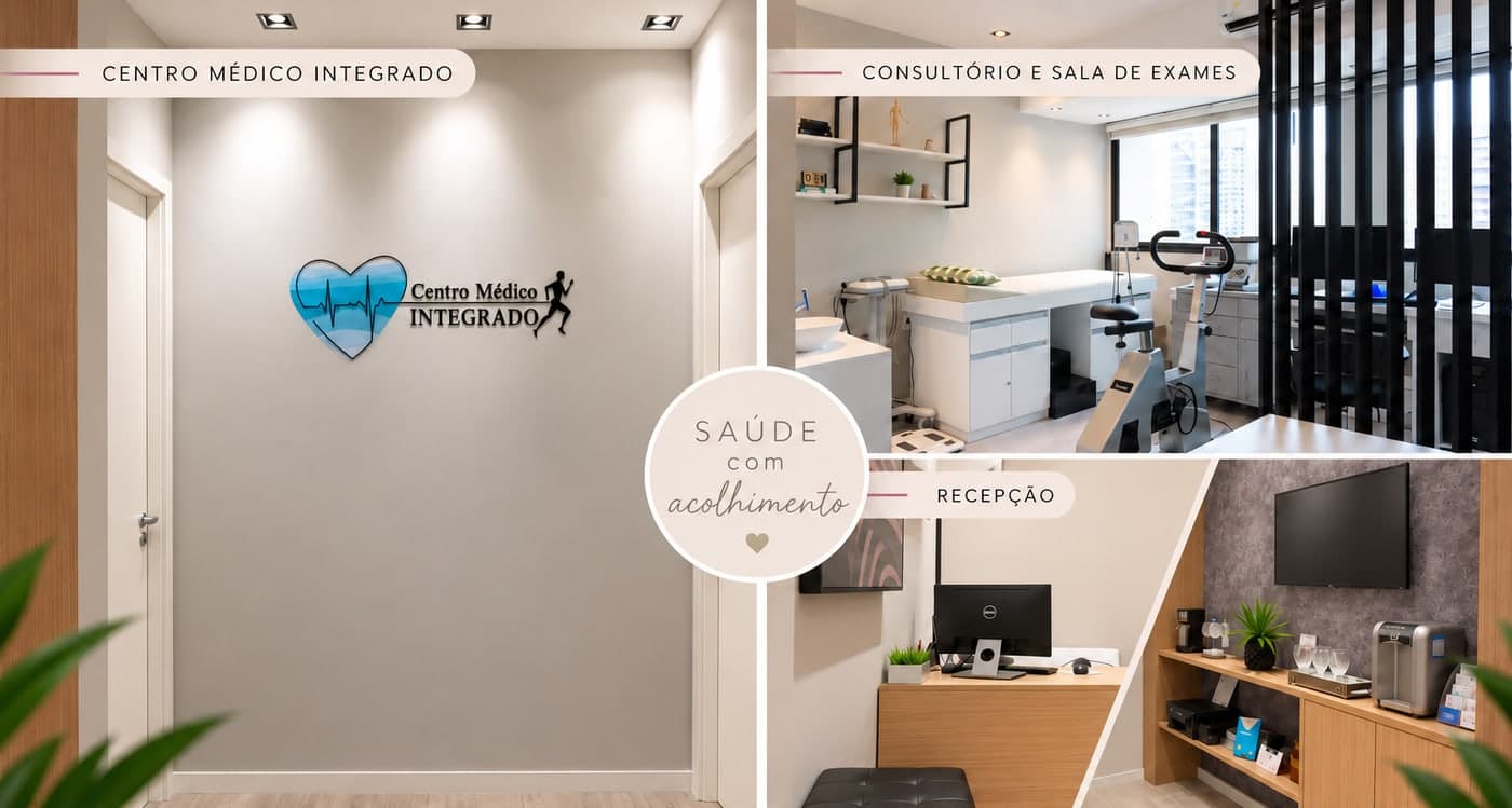 Consultório da endocrinologista Dra. Fernanda Torraca na Barra da Tijuca, Rio de Janeiro: recepção e sala de exames